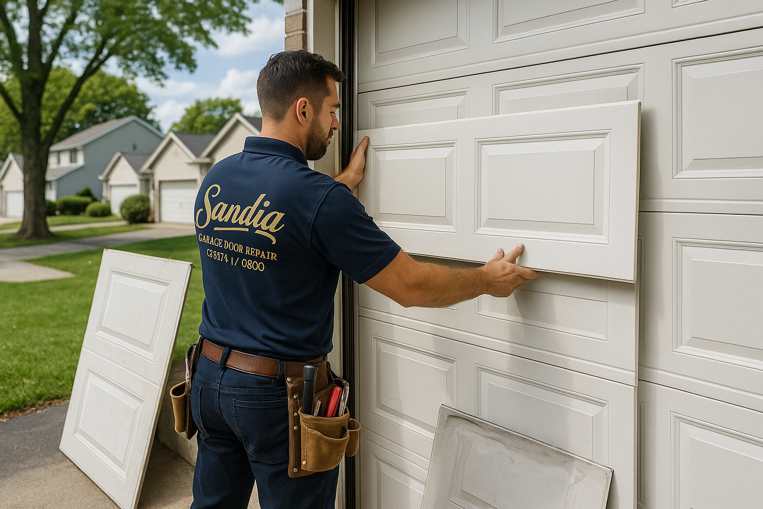 Garage Door Panel Replacement service in Pembroke Park