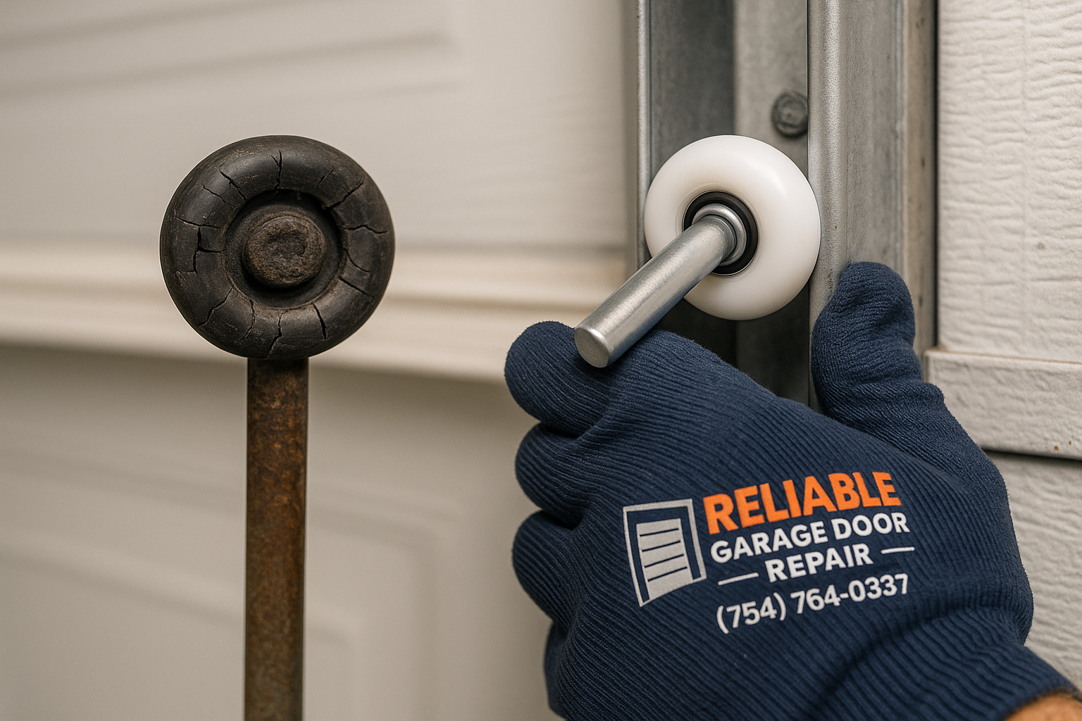 Garage Door Roller Replacement in Pembroke Park