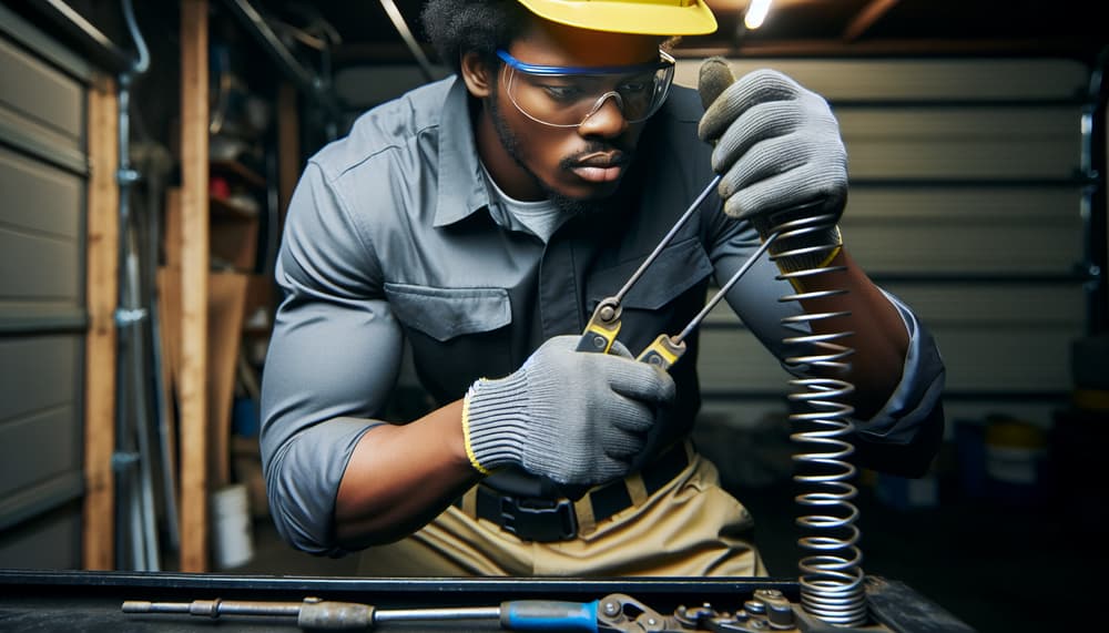 Our professional garage door roller replacement process